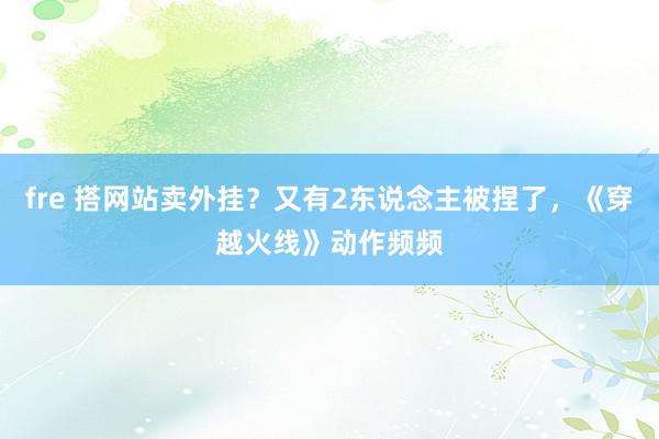 fre 搭网站卖外挂？又有2东说念主被捏了，《穿越火线》动作频频