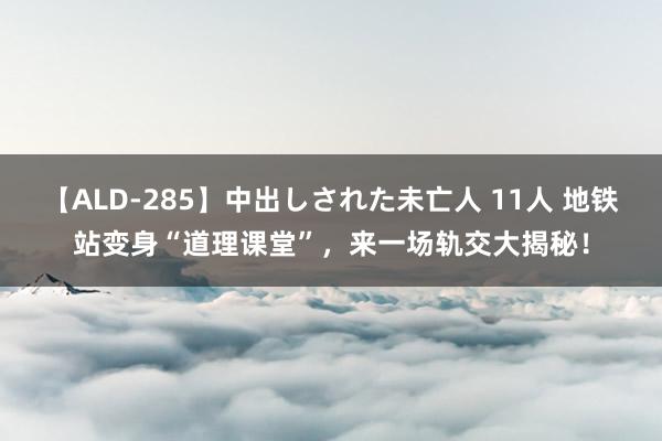 【ALD-285】中出しされた未亡人 11人 地铁站变身“道理课堂”，来一场轨交大揭秘！