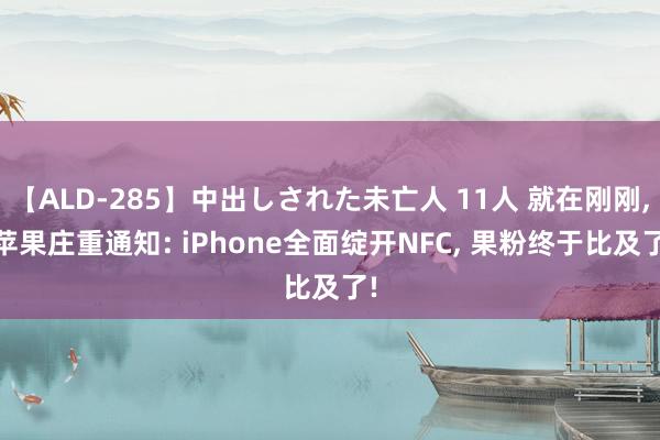 【ALD-285】中出しされた未亡人 11人 就在刚刚, 苹果庄重通知: iPhone全面绽开NFC, 果粉终于比及了!