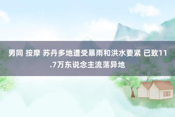 男同 按摩 苏丹多地遭受暴雨和洪水要紧 已致11.7万东说念主流荡异地