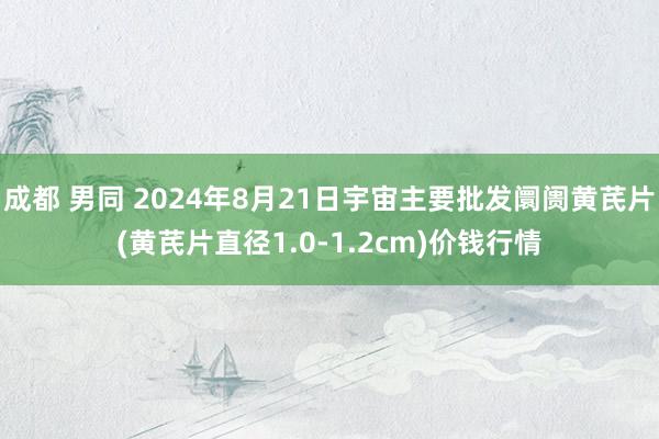 成都 男同 2024年8月21日宇宙主要批发阛阓黄芪片(黄芪片直径1.0-1.2cm)价钱行情