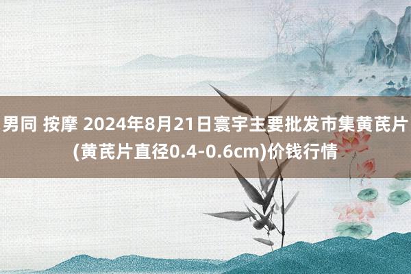 男同 按摩 2024年8月21日寰宇主要批发市集黄芪片(黄芪片直径0.4-0.6cm)价钱行情